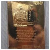 1996-97 Fleer 23Kt Michael Jordan Court Masters Card