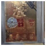 1998 Fleer 23Kt Gemstones Chicago Bulls Set (7 Cards)