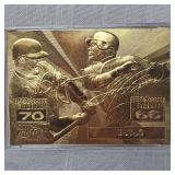 1998 McGwire and Sosa 23Kt Breaking History Card