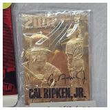 1995 Cal Ripken Jr 22 Kt Gold Foil Card