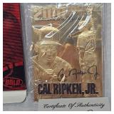 1995 Cal Ripken Jr 22 Kt Gold Foil Card