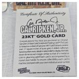 1995 Cal Ripken Jr 22 Kt Gold Foil Card