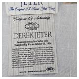 1998 Derek Jetter 23Kt 24th Championship/125 Wins Card