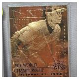 1998 Derek Jetter 23Kt 24th Championship/125 Wins Card