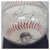 Ken Griffey Silver Auto with Commemoritive Ball, As New in Original Box