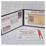 First Day of Issue #8407 Michael Jordan 23 Kt 1996 Upper Deck Commemorative Stamp