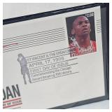 First Day of Issue #8407 Michael Jordan 23 Kt 1996 Upper Deck Commemorative Stamp