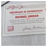 First Day of Issue #8407 Michael Jordan 23 Kt 1996 Upper Deck Commemorative Stamp