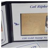 Cal Ripken Jr-1995 First Day Issue Stamp and 23Kt Stamp 1327/2131