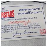 Cal Ripken Jr-1995 First Day Issue Stamp and 23Kt Stamp 1327/2131