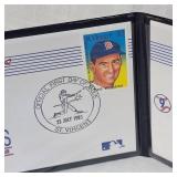 Ted Williams 1989 First Day Issue Stamp and 23Kt Stamp #142