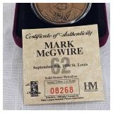 Mark McGwire Bronze Medallion Coin 1998, #08268