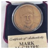 Mark McGwire Bronze Medallion Coin 1998, #08268