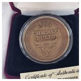 1998 Chicago Bulls, Six Times NBA Champions Bronze Medallion Coin