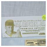 Bleachers Cal Ripken Jr, $100 23 Kt Foil Bill Card #1922 Limited Edition