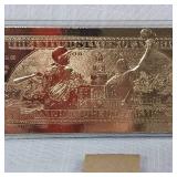 Bleachers Cal Ripken Jr, $100 23 Kt Foil Bill Card #1922 Limited Edition