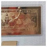 Bleachers Cal Ripken Jr, $100 23 Kt Foil Bill Card #1922 Limited Edition