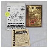Fleer Rookie 23Kt Gold Featuring Michael Jordan