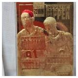 1996 World Champions Chicago Bulls 23 Kt Card