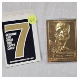 Mickey Mantle Topps 22 Kt #014734