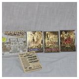 Fleer Gems of NBA 23 Kt Jordan, Pippen, Rodman