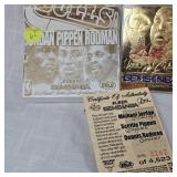 Fleer Gems of NBA 23 Kt Jordan, Pippen, Rodman