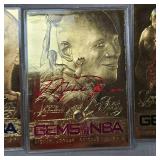 Fleer Gems of NBA 23 Kt Jordan, Pippen, Rodman