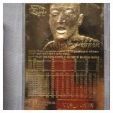 Fleer Gems of NBA 23 Kt Jordan, Pippen, Rodman