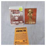 Chicago Bulls Starting Five 23Kt Card