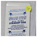 Nolan Ryan "Strikeout King" 23Kt Card