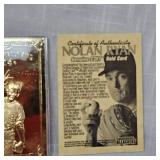 Nolan Ryan "Strikeout King" 23Kt Card