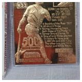 1996 Murray 500 Homeruns 23 Kt Card