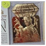 1996 Bleachers Nolan Ryan Diamon Stars 23 Kt Card