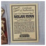 1996 Bleachers Nolan Ryan Diamon Stars 23 Kt Card