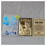 1996 Classic Henry Aaron 23Kt Card