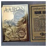 1996 Classic Henry Aaron 23Kt Card