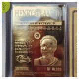 1996 Classic Henry Aaron 23Kt Card