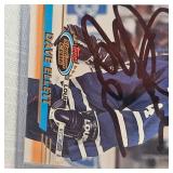 Topps Signed Dave Ellett-Toronto Mapleleafs & Upper Deck 91/92 Wayne Gretzkey in Case