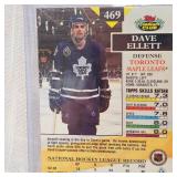 Topps Signed Dave Ellett-Toronto Mapleleafs & Upper Deck 91/92 Wayne Gretzkey in Case