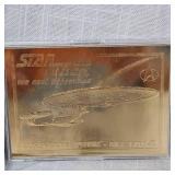 1996 Star Trek Next Gen 23Kt, U.S.S.  Enterprise-NCC 1701-D Card
