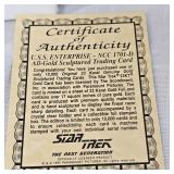 1996 Star Trek Next Gen 23Kt, U.S.S.  Enterprise-NCC 1701-D Card