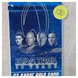 1996 Star Trek 30 Years 23 Kt Commemerative Card