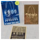 1996 Star Trek 30 Years 23 Kt Commemerative Card