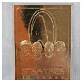 1996 Star Trek 30 Years 23 Kt Commemerative Card