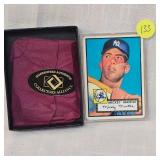 1952 Porcelain Mickey Mantle Card from Topps #123