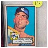 1952 Porcelain Mickey Mantle Card from Topps #123