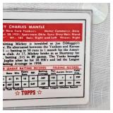 1952 Porcelain Mickey Mantle Card from Topps #123