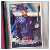 Topps Kirby Puckett #1/100 and Marty Cordova Topps Porcelain #A/P of 100