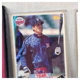 Topps Kirby Puckett #1/100 and Marty Cordova Topps Porcelain #A/P of 100