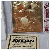 Upper Deck 1995 23Kt Jordan and Bleachers 1996 23 Kt Rodman